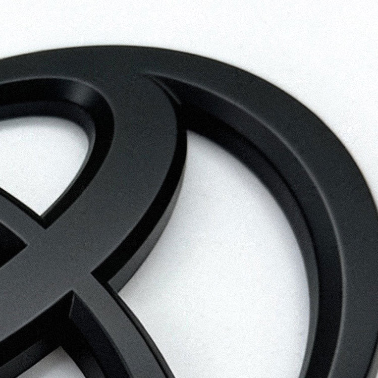 NEW 2025-2026 4Runner Matte Blackout Overlay Front Grille Emblem