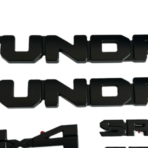 Black Emblem Overlays for Tundra (2022-2026)