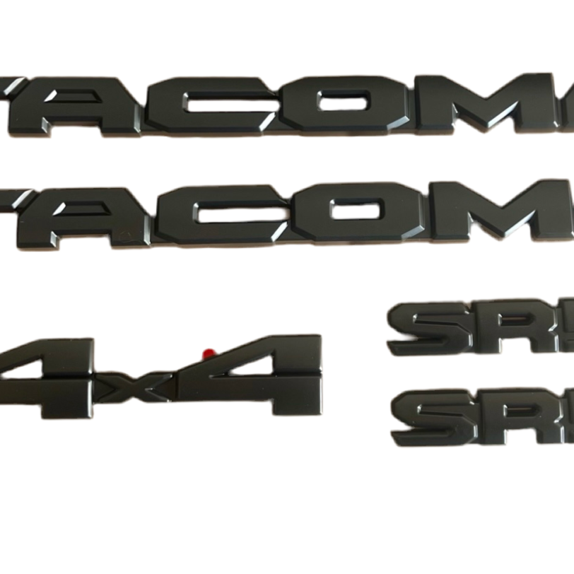 Black Emblem Overlays for Tacoma (2024-2026)