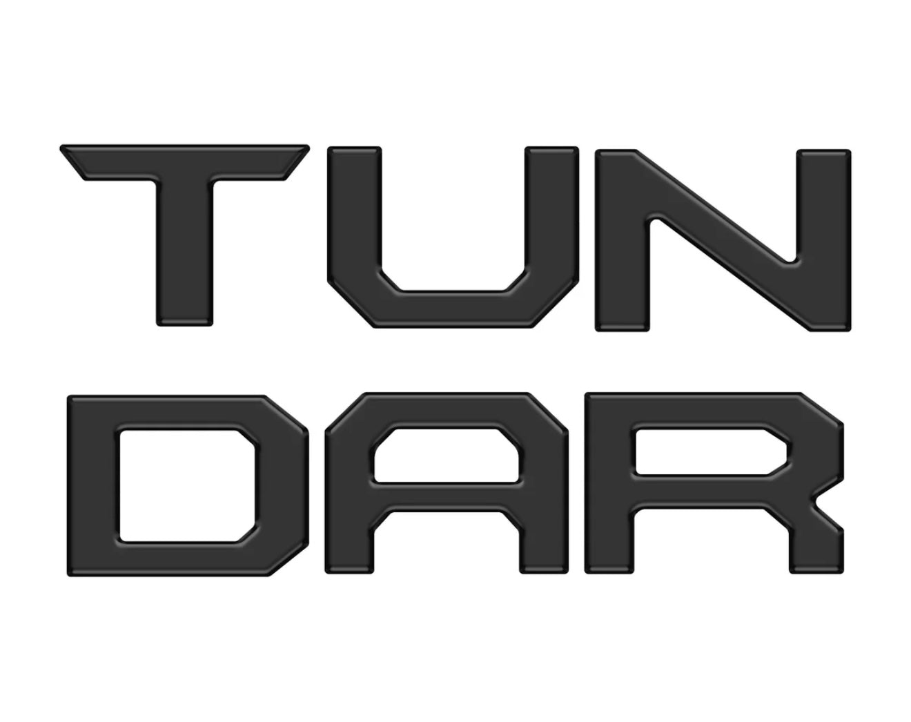 Tailgate Insert Letters for Tundra 2022-2024 – Matte Black