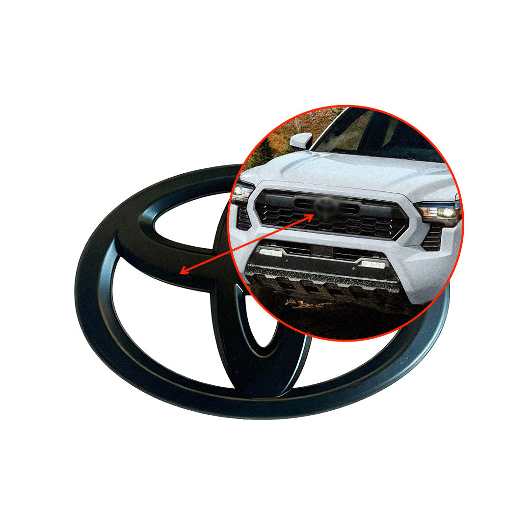 NEW 2024-2026 Tacoma Matte Blackout Overlay Front Grille Emblem