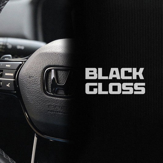 Black Steering Wheel Emblem Cover