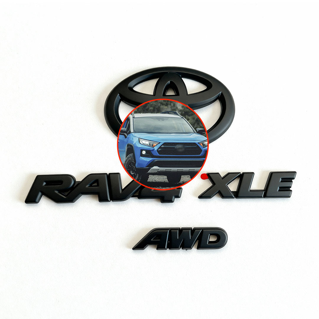 Black Emblem Overlays for Rav4 (2019-2025)