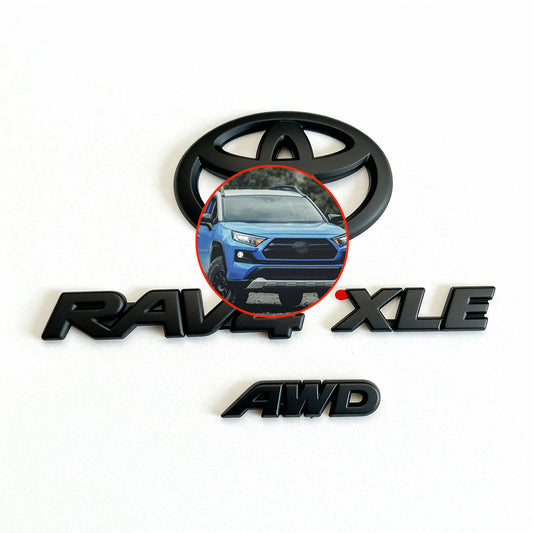 Black Emblem Overlays for Rav4 (2019-2025)
