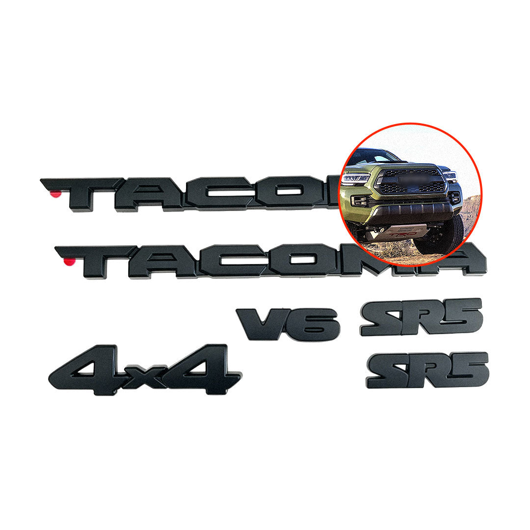 Black Emblem Overlays for Tacoma (2016-2023)